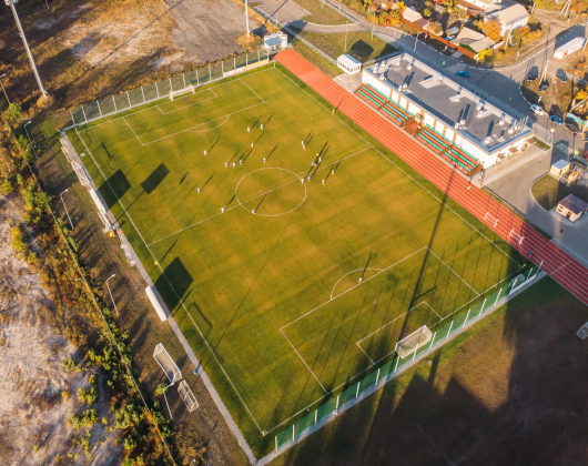 Small football stadium